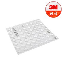 3M 범폰 SJ5303 투명 원형 벌크 56개입 고무발 미끄럼 방지 패드, 1개