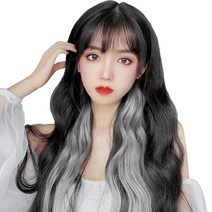하이유니 브릿지 트윙클 여자 부분 셀프 패션 헤어 피스 붙임 머리 가발, 기본 (너비:3.5cm/기장:55cm), 34.차이나레드
