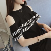에이라인 원피스 여름옷 오프숄더 어깨트임 숏 매너 여성 하프기장 와이드 루즈핏 슬림핏 페플럼 A라인 1081595022