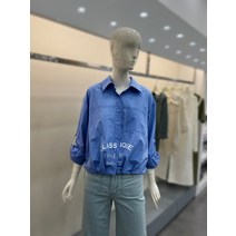 나이스크랍 스트링 프린트 셔츠 블라우스A233PWB621)