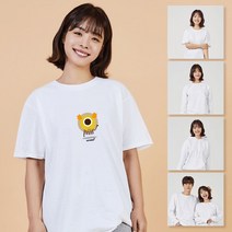 키밍 외계 20대티셔츠 라운드긴팔티 프린팅반팔