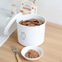 원형쿠키통 플라스틱원통 분유통 캐니스터