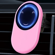 Mankiw맨큐 맥세이프 차량용 무선충전거치대 고속충전, 핑크