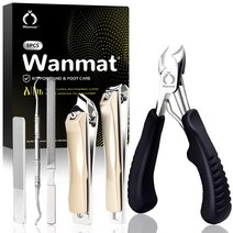 남성용 업그레이드된 발가락 손톱깎이 노인을 위한 두꺼운 손톱용 전문 발톱깎이실버 Wanmat USA 미국