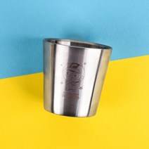 홈앤키즈 뽀로로 바나나 올스텐 이중컵 아기 유아 어린이집 물컵 양치컵 180ml, 피카부 뽀로로 올스텐이중컵