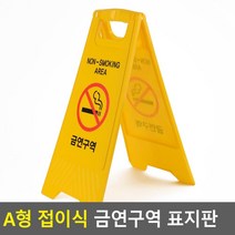 시인성 좋은 A형 접이식 금연 구역 경고 표지판 호수판 직함문패 현판 도어표찰