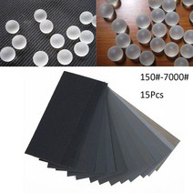 15 피스 샌드 페이퍼 시트 실리콘 카바이드 가정용 거친 150-7000 그릿 폴리싱 자동차 금속 유리 세라믹 목재 사포 습식 드라이 모래 광택