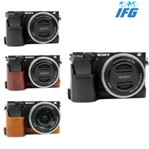 상세설명참조 IFG 소니 A6400 알파6400 속사케이스 하프케이스, 블랙
