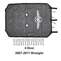 루프 탑 텐트 차량 용 어닝 하드 Shineka top sunshade mesh car cover roof uv 증거 보호 그물 지프 랭글러 jk 2 도어 및 4 도어 자동차, 4도어 윙