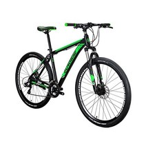 EUROBIKE 남성용 SD X9 성인용 산악 자전거 알루미늄 프레임 29인치 21단, Muti Spoke Green