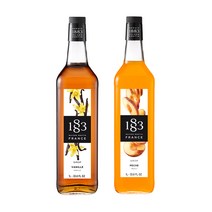 1883 바닐라 시럽 1000ml+1883 피치 시럽 1000ml