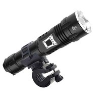 LED 강력한 밝기 후레쉬 자전거라이트 라이딩 조명 손전등 P902, 선택1)본체+케이블
