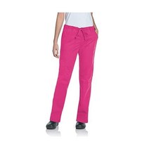 Landau 여성용 5포켓 엘라스틱 웨이스트 드로스트링 카고 스트레치 스크럽 팬츠, Primrose, Primrose