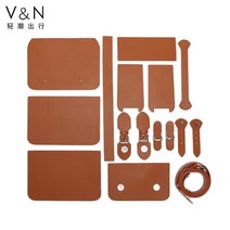 샤첼백 가죽 가방 공예 DIY 공방 체험 원데이클래스 만들기 키트 여사친 딸 생일 선물, 단일사이즈, 브라운 스몰