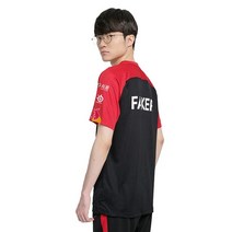 신상품 2022 T1 S12 팀 유니폼 빠른 건조 라운드넥 티셔츠 파이널 Lck Out FAKER 유니폼으로 정복