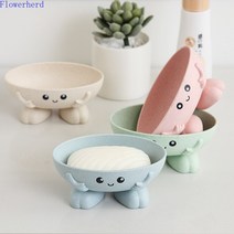 비누건조대 밀짚 플라스틱 비누 상자 욕실 입체 화장실 배수 트레이 홀더, [03] Pink