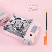 러블리 핑크블룸 휴대용가스버너, 핑크블룸+점화기세트