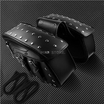 할리데이비슨 새들백 안장 2pcs 펑크 saddlebags 사이드 가방 방수 호환품, 검은 안장 가방
