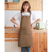 모올글래드 길이조절 H형 앞치마, 길이조절 H형 생활방수 앞치마(브라운무상표), 1개