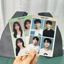 인생네컷 액자 탁상용 메탈 포토액자 친구 연인 가족 강아지 아기 굿즈 사진 커스텀주문제작 중형, 화이트