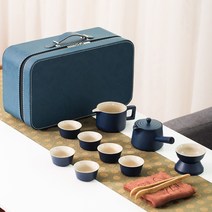 전통 중국 도자기 여행용 이효리 보이차 화사 다도세트 휴대용 캠핑용 다기세트 다구 녹차, AN, 1개