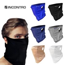 인콘트로 쿨 엣지 멀티프 스포츠 쿨마스크, 스트라이프그레이