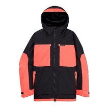 Burton 남성용 표준 프로스트너 2L 재킷 트루 블랙/테트라 오렌지 미디엄