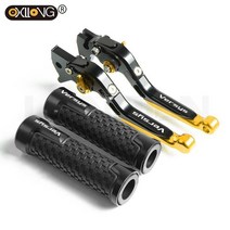 가와사키 VERSYS 650 바이크 오토바이 브레이크 클러치 레버 및 7/8 22MM 핸들 바 그립 CC 액세서리, [02] VERSYS650cc-