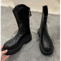 미들 첼시부츠 라운드 하체비만 여성신발 여성제화 숏