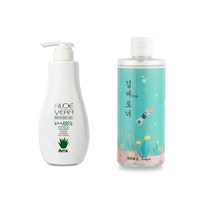(본사)기획세트 알로에 500g 김씨토너 300ml 인타 알로에베라 리커버리겔, 2개, 500ml 300ml