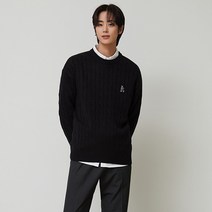 스파오 [남녀공용] (우디) 자수 케이블 스웨터