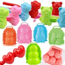 KC인증 - 눈뭉치 집게 틀 30종류/스노우 볼 메이커 모래놀이 눈오리 눈집게 눈사람 만들기 제조기 캠핑, 눈사람 눈틀-색상랜덤