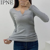[기본티셔츠] IM-골지앞트임긴팔티 베이직 면티
