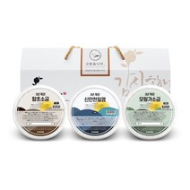참건강마을 [3년묵은천일염] 함초 굵은 소금 3종세트 (답례품 선물세트), 함초굵은소금+구운소금+천일염