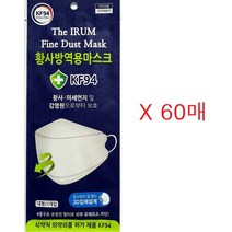 더이룸 KF94 마스크 화이트 대형 60매식약처인증, 단품