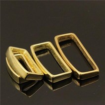 가죽공예 DIY 스트랩 체인 버클 금속 악세사리 보관 목걸이 거치대 반지 머리띠 모자 틀 팔찌 솔리드 황동 벨트 키퍼 D 모양 루프 링 가죽 공예 가방 16mm 20mm 25mm