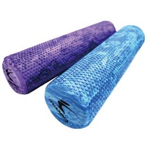 필라테스 요가 스트레칭용 60cm 폼롤러 단단한폼롤러, 블루