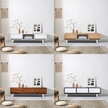 [퍼플뉴] 미니 원룸 폭좁은 티비다이 거실장 1000 tv 선반, 3서랍, 그레이화이트