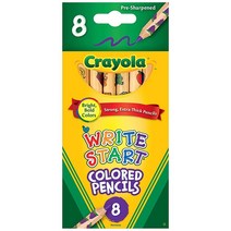 Crayola 라이트 스타트 색연필 클래식 색상 8개 모듬(CYO684108)