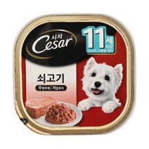 소고기맛 시니어 애견 특별식 시저캔 3개 시저통조림