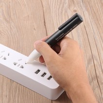 검진기 전문 AC 90 ~ 1000V 전기 전압 감지기 LED 라이트 펜 공작 기계 비접촉 테스터 센서 스틱, 한개옵션0