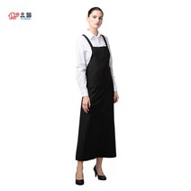 요들가운 핑클(롱)반달 PK 459-블랙 미용실앞치마, PK 459 - 블랙, 블랙, 1개