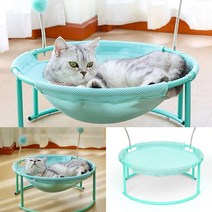 스프링 고양이 해먹침대(민트) 대형견해먹 펫침대 반려동물소파