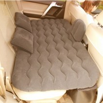 니로 평탄화 레이 차량용 자동차 뒷자석 에어 자충 매트 바닥 차박 캠핑용 SUV 세단, 브라운, 기아