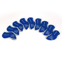 스판 아이언커버 세트 / 골프 아이언 카바 골프채 헤드커버 클럽 커버, ALL BLUE
