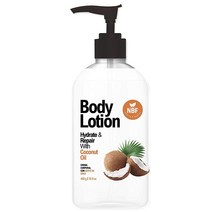 NBF 코코넛 오일 바디 로션 500ml(16.9온스) 모이스처라이징 크림 전신용 (2팩), Coconut Body Lotion 2 PACK