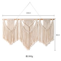 대형마크라메 마크라메 월행잉 보헤미안 태피스트리 간단한 장식 손으로 짠 태피스트리 도어 커튼 파티션 분리 가능, 01.산양 카이타이 펜던트