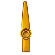 고급카주 LOMMI Kid Kazoo 멤브레인 플루트 다이어 프 램 입 Kazoos 악기 알루미늄 합금 녹색 노란색 빨간색 임의의 색상 Kazoo, Yellow