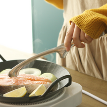 핀셋 웨이브 집게 요리핀셋 만능 캠핑 고기집게, 대 (12인치)