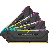 Corsair 벤전스 RGB 프로 SL 32GB (4x8GB) DDR4 3600 (PC428800) C18 1.35V 블랙 (CMH32GX4M4D3600C18) 3538059023, 3600 MHz_64GB (4x16GB)